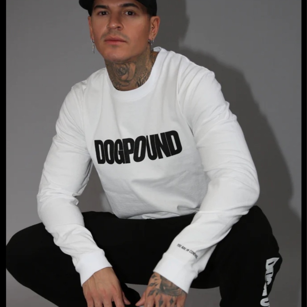 *NEW DOGPOUND White Essential Long Sleeve